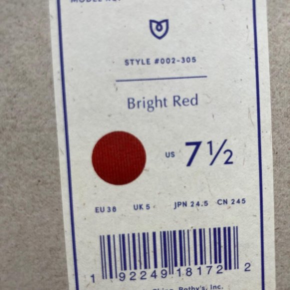 ROTHYS The Point in RED Size 7.5 - Picture 10 of 10